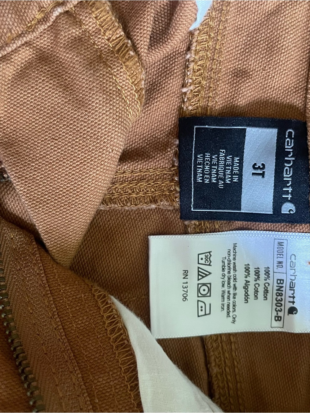 Carhartt 3T Workwear Carpenter Pants - Picture 3 of 4